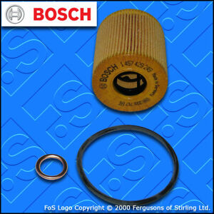 SERVICE KIT for VOLVO C30 2.0 D BOSCH OIL FILTER SUMP PLUG SEAL (2006-2010)