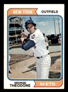 1974 Topps Baseball #8 George Theodore VG/EX *d4
