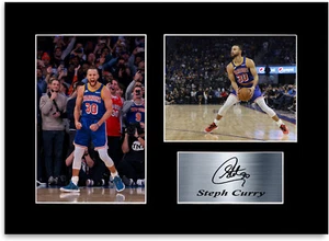 Steph Curry Basketball A4 Printed Signed Autograph Photo Display Mount Gift - Picture 1 of 1