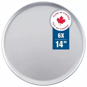 14 Inch Pizza Pan 6 Pack Round Aluminum Pans Baking Tray for Oven Rust-Free D... - Picture 1 of 8