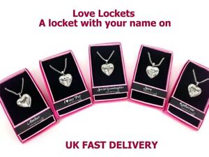 Love Lockets - Personalised Heart Locket Necklace 