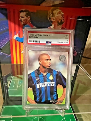 1998 Merlin Serie A '99 Ronaldo #20 PSA 7 QUASE PERFEITO 1999 - Imagem 1 de 4