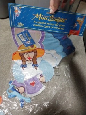 Mini buzón de jardín bandera jardín exterior 11 pulgadas x 15 pulgadas 1999 vintage Foto 1 de 4