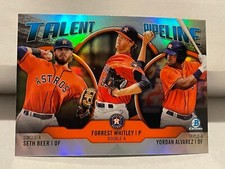 2019 Bowman Chrome Talent Pipeline Astros #TP-HOU Yordan Alvarez Beer Whitley