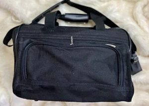 Jaguar Shoulder Bag Carry On Overnight Black Weekender Travel #93677 JC Penney - Picture 1 of 12
