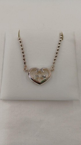 Collana GUCCI Cuore Incastro Argento