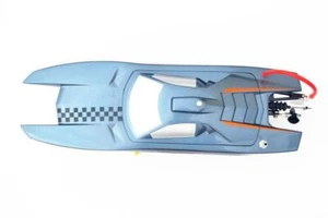M370 Grey W/ESC Motor Cateramaran Electric PNP Ver Speed Racing RC Boat - Picture 1 of 4