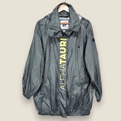 Alpha Tauri Formula 1 Jacket Men Small Gray Zip Spell Out Hooded Windbreaker F1 - Image 1 of 4