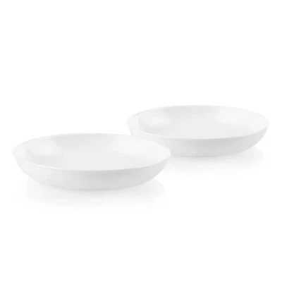 UNMARKED Corelle 2pk Glass Vitrelle 30oz Meal Bowls White: Round