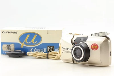 [MINT w/ Box Strap] Olympus mju ii 80 vf Point & Shoot Film Camera From JAPAN - Image 1 of 4