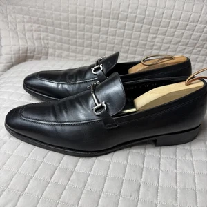 Salvatore Ferragamo Leather Gancini Bit Loafer Shoe 12 D Luxe Driving Loafers - Picture 1 of 15