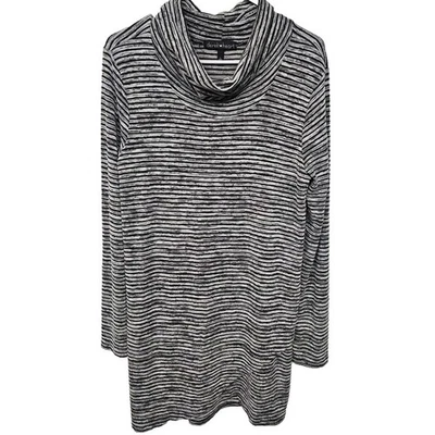 Vestido Suéter Derek Heart Mujer Grande Capucha Cuello Terciopelo Grunge Y2K Rayas  Foto 1 de 4