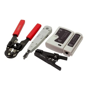 LogiLink WZ0012 5w1 Zestaw narzędzi sieciowych do RJ11, RJ12, RJ45 z torbą - Zdjęcie 1 z 10