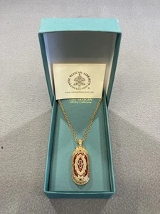 The Vatican Library Collection rotes verstecktes Kreuz Medaillon Halskette 30" Kette - Bild 1 von 6