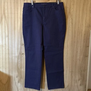 Gloria Vanderbilt Amanda Straight Leg Women's Size 14S Denim Jeans Mauveberry - Picture 1 of 9