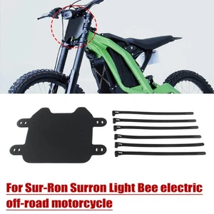 Front Number Plate Frame For Sur-Ron Surron Light Bee electric off-road Black - Picture 1 of 11