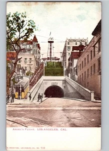 Angel’s Angels Flight Los Angeles California CA Undivided Back UDB c1905 - Imagen 1 de 2