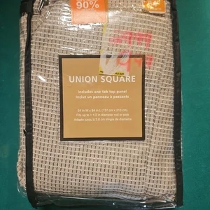 NEW Union Square 84-Inch Rod Pocket Back Tab Window Curtain Panel in Khaki - Picture 1 of 2