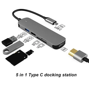 5-in-1-Dockingstation 4K30Hz HD Multiport USB 3.0 Hochgeschwindigkeits KUI - Afbeelding 1 van 23