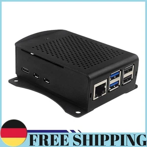 Boîtier coque métal boîtier aluminium avec ventilateur de refroidissement kit dissipateurs thermiques pour Raspberry Pi 5 - Photo 1/18