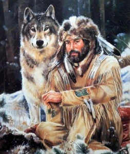 Maija Lone Wolf Art Poster 20 x 24 - Picture 1 of 1