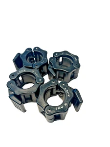 Lock-Jaw One - for 1" / 25mm & smaller bars -SOLID & DURABLE  2 Pair (Black) - Picture 1 of 2