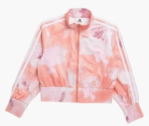 Adidas Big Kids Fashion Track Jacket Sz. L(14) Peach Girls - Picture 1 of 7