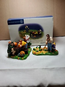 Department 56 Preparing For Halloween Set of Two Original Snow Village #56.54982 - Picture 1 of 12