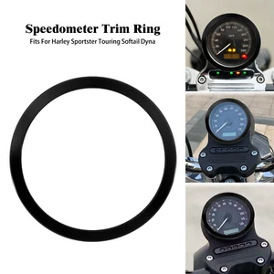 Speedometer Gauge Bezel Accent Black Trim Ring Fits For Harley Sportster Touring - Picture 1 of 13