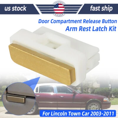 For Lincoln Town Car Arm Rest Latch 2003-2011 Door Compartment Release Button US - Image 1 of 4