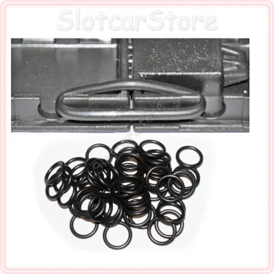 Carrera GO / Digital 143 25 Verbinder aus Gummi für Schienen Ring Clips 1:43