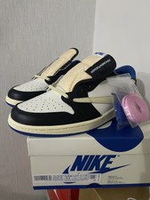 Jordan 1 Retro x Fragment Design x Travis Scott Low Blue UK 10