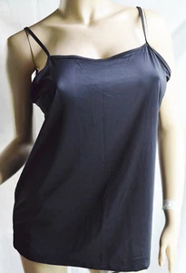 Women's plus size camisole adjustable straps size 1XL Black - Picture 1 of 3