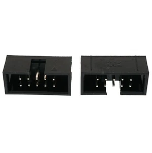 2x5 (10-Pin) Through Hole Straight Box Header Connector, 2.54mm Pitch, 2-Pack - Picture 1 of 15