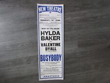 Busybody with Hylda Baker & Valentine Dyall Original New Theatre Hull Poster