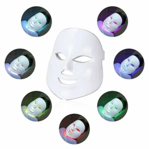 1 Pc Portable 7 Colors LED Light Photon Face Mask Device PDT Open Distressed Box - Picture 1 of 10