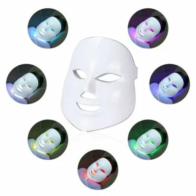 1 Pc Portable 7 Colors LED Light Photon Face Mask Device PDT Open Distressed Box - Image 1 of 4