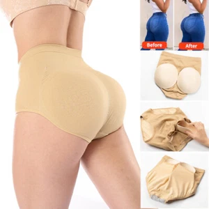 Buttock Padded Bum Enhancer Pants Hip Body Shaper Butt Lift Boyshorts Underwear - Picture 1 of 19