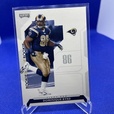 2006 Playoff NFL Playoffs #123 Dominique Byrd RC - St. Louis Rams - Image 1 of 2