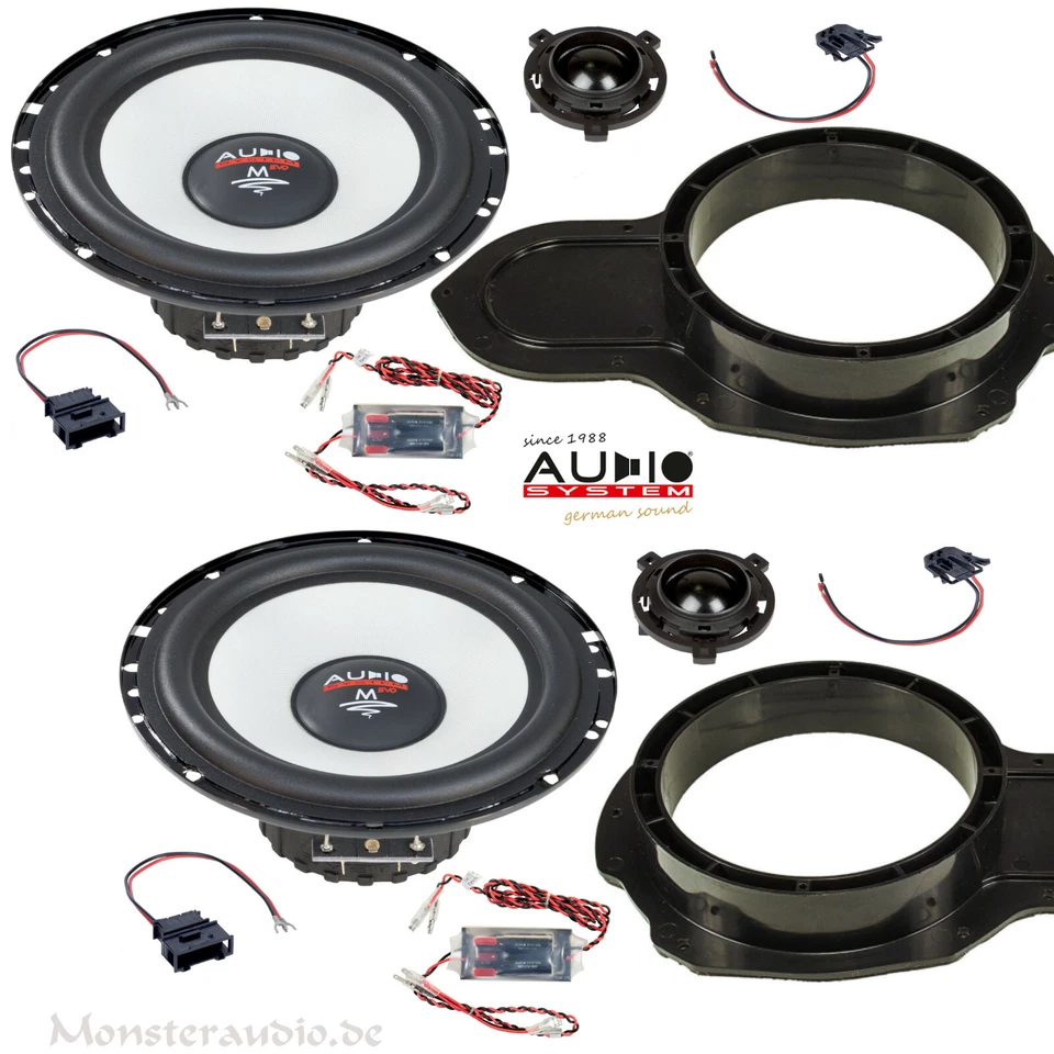 AUDIO SYSTEM MFIT 260 Watt Lautsprecher für VW Passat 3C 3CC B6 B7 35 Set EVO2 - Bild 1 von 1