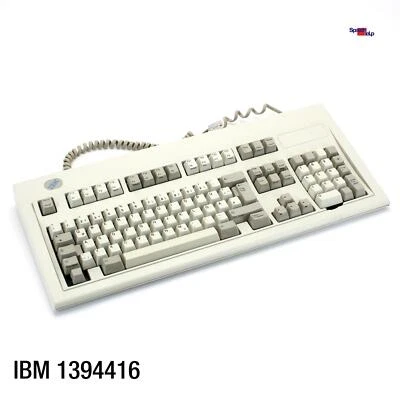 IBM 1394416 Vintage Keyboard Computer Keyboard Qwertz German Retro Old 1995 - Image 1 of 4