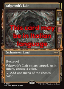 MTG VALGAVOTH's LAIR 327 FOIL EXC - COVO DI VALGAVOTH - DSK X IT - MAGIC - Imagen 1 de 1