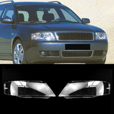 Carcasa de lente de faro transparente lado izquierdo derecho apta para Audi A6 S6 1998-2001 Foto 1 de 4