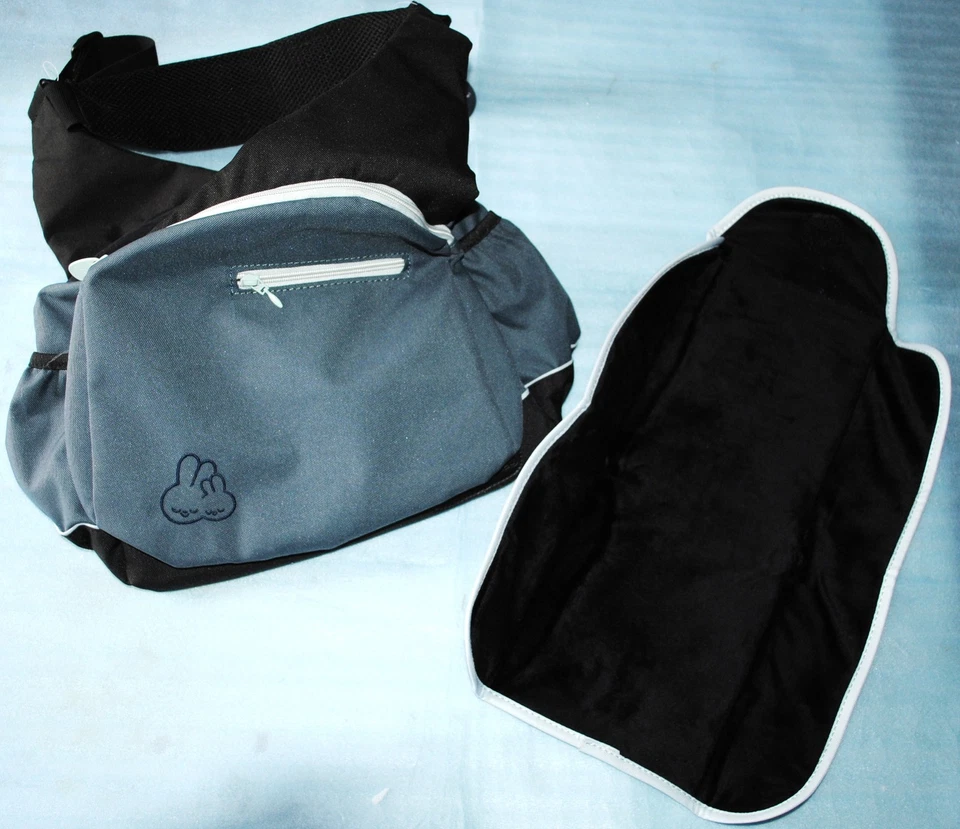 Sac à langer de portage Claessens'Kids Gris/Bleu neuf - Photo 1/1