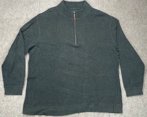 Woolrich 1/4 Zip Men's Gray Pullover Sweater Size 2XL - Picture 1 of 11