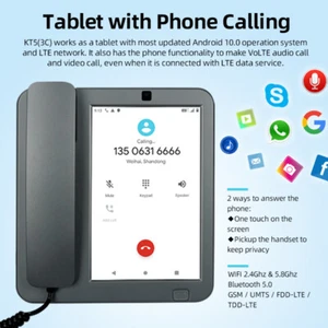 Telefono di rete wireless domestico ufficio, telefono 4G senza fili hotel touch 8 pollici - Foto 1 di 12