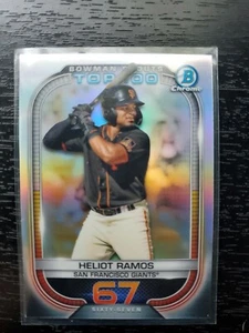 2021 Bowman Scouts Top 100 Chrome Base #BTP-67 Heliot Ramos - Giants - Picture 1 of 2