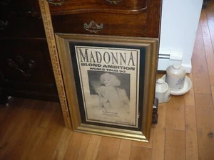 1990 Madonna Blond Ambition Tour original concert poster meadowlands arena - Picture 1 of 7