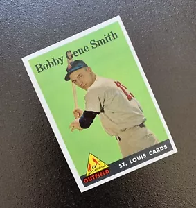 Tarjeta de béisbol 1958 Topps Bobby Gene Smith #402 Saint Louis Cardinals - Imagen 1 de 3