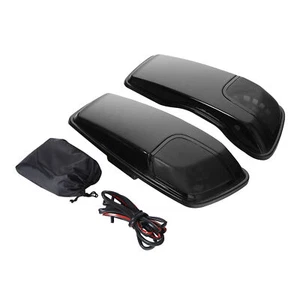 Vivid Black 5"x7" Saddlebag Speaker Lids Fit For Harley Road Glide 2014-2023 - Picture 1 of 7